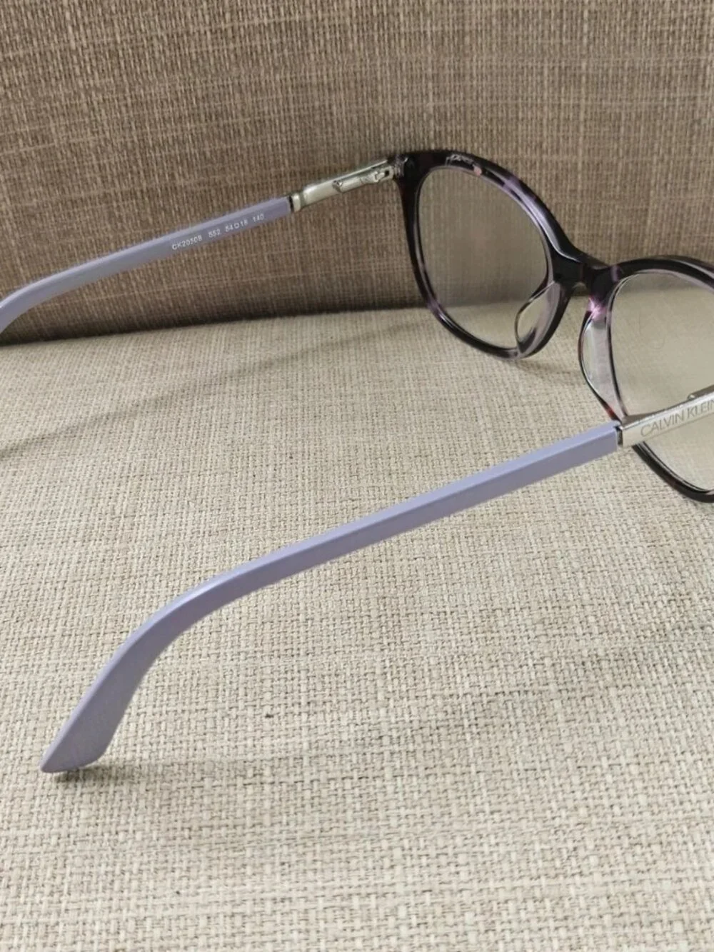 Calvin Klein Eyeglasses Frame Unisex Eyewear Lilac Tortoise CK20508 Glasses